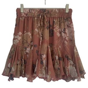 INDIKAH - FLORAL MINI SKIRT